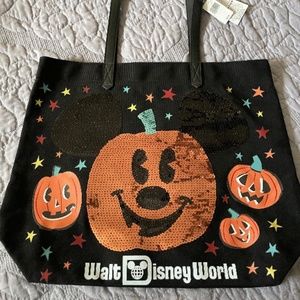 Disney Mickey Halloween Pumpkin Tote